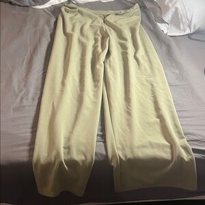 Fashion Nova Light Olive Wide Leg Pants women’s small